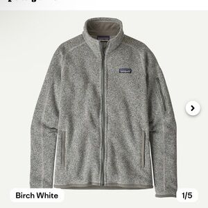 Patagonia Birch White Full-Zip Fleece Jacket